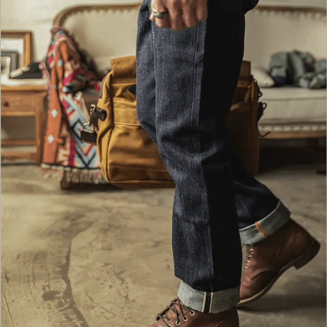 Slim Red Tornado Denim Jeans - Image 3