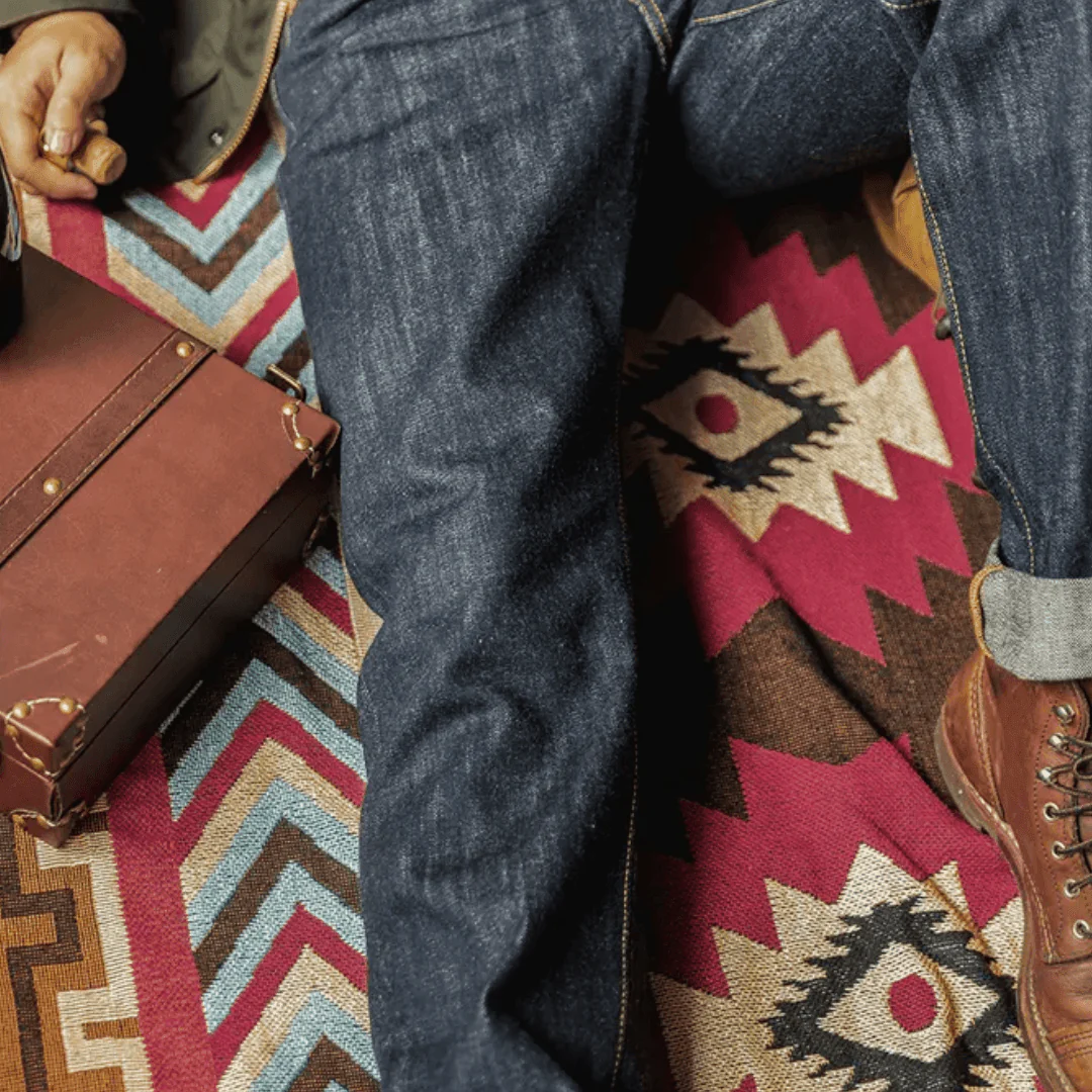 Slim Red Tornado Denim Jeans - Image 4